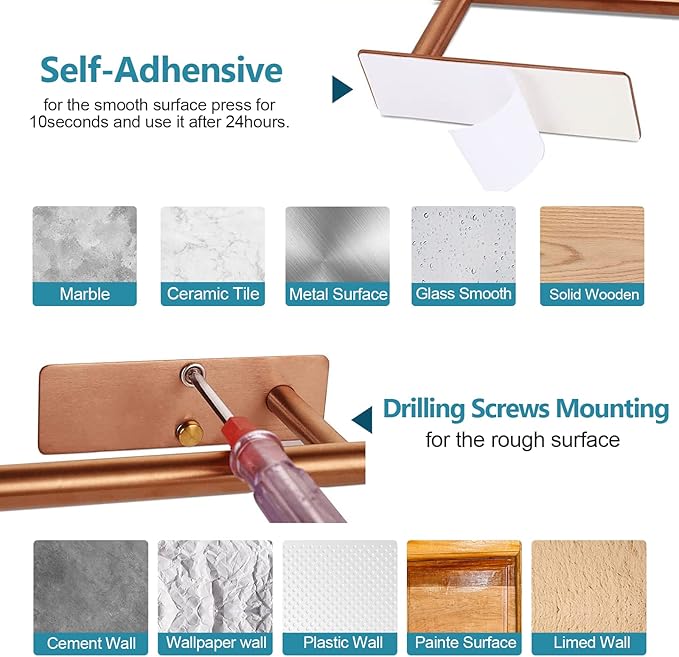 Paper Towel Holder Under Cabinet Wall Mounted Magnetic Paper Kitchen Towel Holder Stainless Steel 13inch White Paper Towel Holder for Bathroom Vanity Storage Organzier