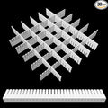 30Pcs Adjustable Drawer Organizer, White Plastic DIY Grid Drawer Dividers, 15.75x1.97x0.1in, for Socks, Underwear, Makeup, Cosmetic, Clothes