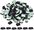 Hicarer 100 Pcs Christmas Light Clips Adhesive Hooks for Outdoor String Cable Wire Clips Adhesive Wire Management Cord Holder for The Wall, Under Desk, Car, Home and Office (Small, Black)