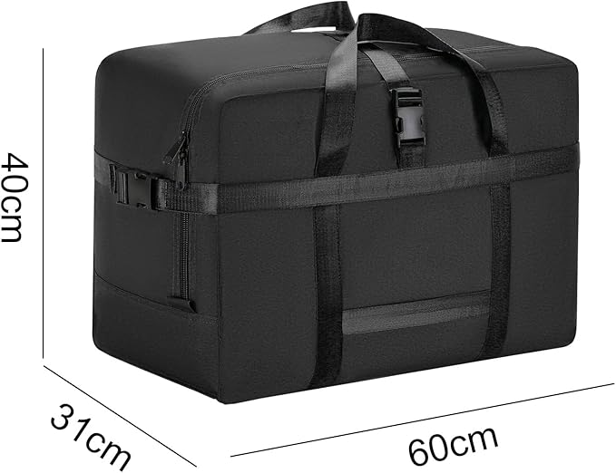 Upgrade Moving Bags Heavy Duty Extra Large, College Packing Bags for Moving Clothes, Moving Supplies & Boxes with Zippers and Handles, Storage Bags Moving Totes Camping Essentials (black, 74L)
