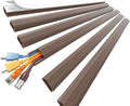 Delamu Cord Hider, Large Cord Covers for 3-4 Wires on Wall, 85in Cable Hider, Easy Set up Wire Hiders Wire Covers for Cords on Wall, TV Cable Cover Raceway for Home & Office, W1.18 H0.67in, CherryWood