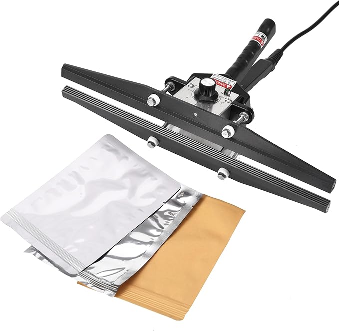 FKR400SGPKME Mylar Bag Sealer,Portable Hand held Crimp Heat Sealer for 16 Inch Snack Bags and Food Storage