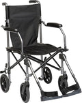 HEALTHLINE Transport Wheelchair Light Weight With Carrying Bag