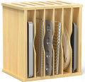 7 Tier Wooden Tray Dividers for Cabinets, Kitchen Cookie Sheet Organizer for Cabinet, Vertical pans, Baking trays, Cutting Board