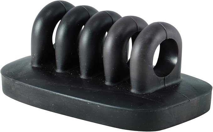 Cable Clip Holder Weighted Desktop Cord Management Fixture (Black)