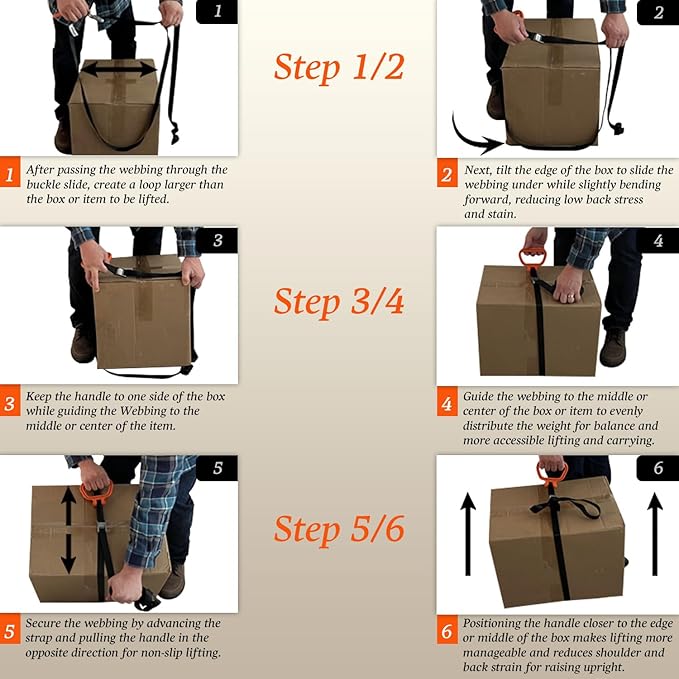 MULTUS Handle and Haul 1 Handle Moving Strap to Lift Carry Drag- 2 Pack