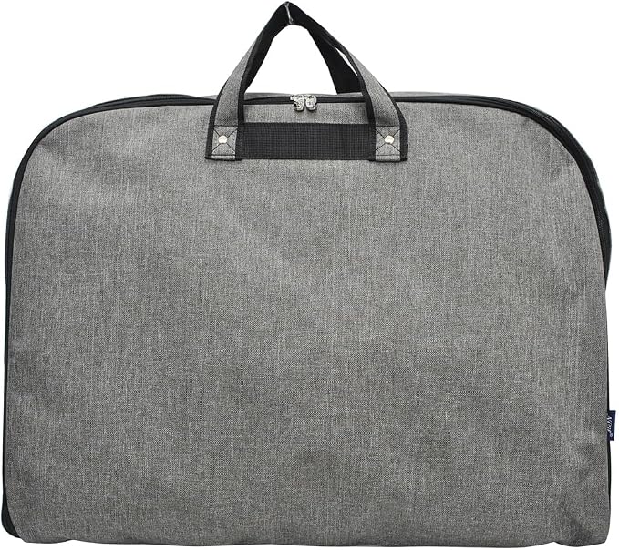 NGIL Travel Hanging Garment Bag (Crosshatch-Gray) | Garment Bag for Girls, Cheer Travel Bag, Dance Competition Bag, Cheer Dance Competition, Beauty Pageant