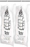 6 Pack Hanging Vacuum Storage Bag,Reusable Space Saver Compressed Bag with Hangers