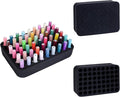 Nail Polish Organizer Holder Foam Pad with Slots for Storage 54 Bottles (15ml/0.5fl.oz) Nail Polish or Essential Oil Tray for Drawers Black
