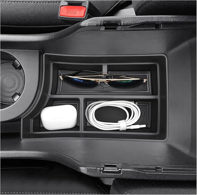 SXCY for 2024 2025 2026 Hyundai Kona Center Console Organizer for 24 25 Hyundai Kona Accessories Armrest Storage for 2024 Kona Console Organizer [Only Fit 24+ Kona Gas SE SEL with Manual Shift Handle]