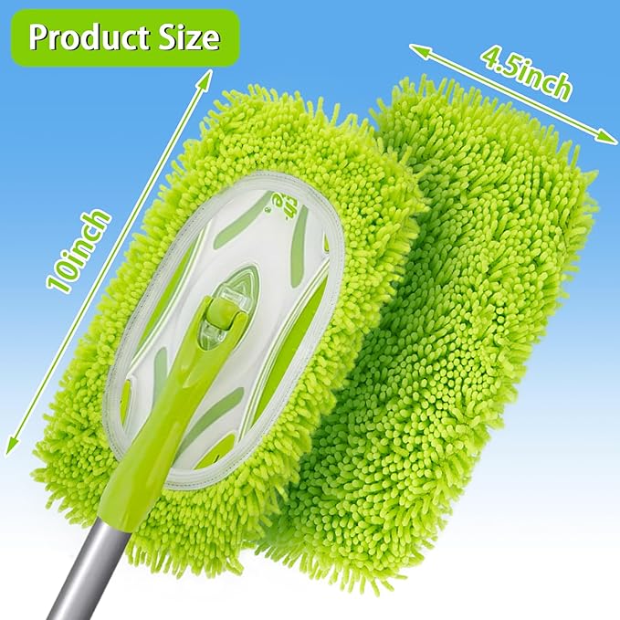 Unoutur Reusable Dry Sweeping Cloths Microfiber Wet Mop Pads Compatible with Swiffer Sweeper Mop Replacement Sweeping Mopping pad Refills for Hardwood Surface Floor Cleaning (6PCS)