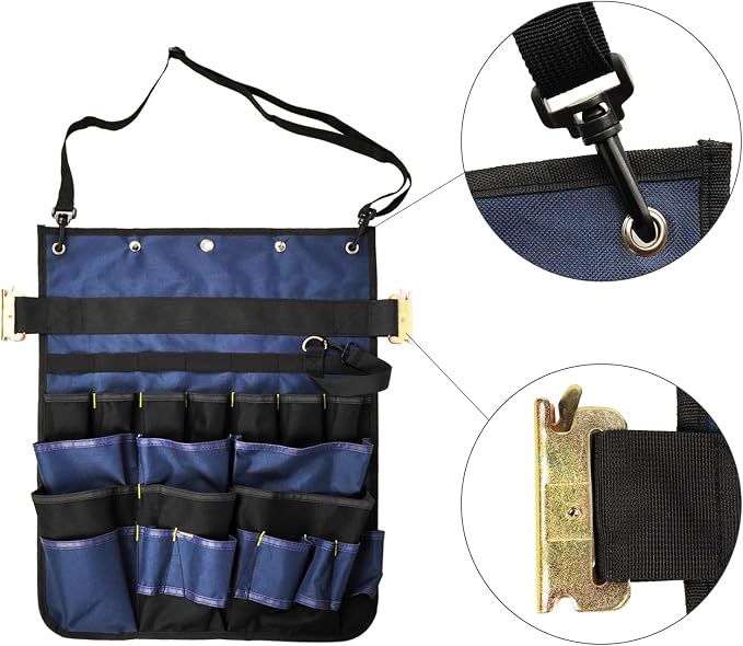 ANLULOAD E-Track Hanging Tool Organizer,Shoulder Strap Tool Organizer,E Track Accessories for Flatbed Enclosed Trailers,Garages,Tool Room.2PACK