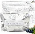Aluminum Foil Food Storage Bags, Reusable Freezer Bags for Refrigerator, Stand Up Airtight Vacuum Sealer Bags, Heavy Duty Smell Proof Lock Freshness, Perfect for Meat, Vegetables (30, Small)