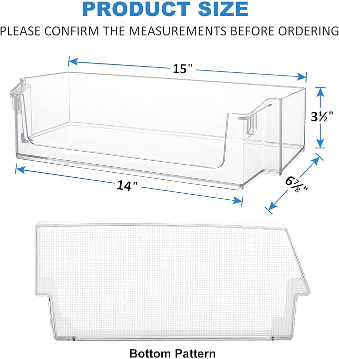 UPGRADED W11239961 Door Shelf Bin Compatible with Whirlpool WRS321SDH WRS311SDH WRS325SDH Refrigerator, Replaces W10900538 AP6333410 PS12578777