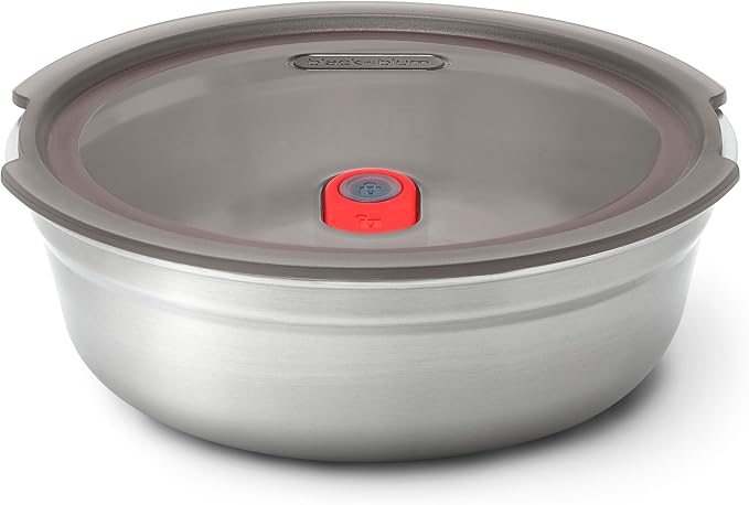 BLACK + BLUM Lunch Bowl - Reusable Meal Prep Containers for Picnic & Camping - Microwavable Stainless Steel Lunch & Dinner Food Storage Box with Leak Proof Lid - Dishwasher & Oven Safe - 650ml | Leak Proof & Airtight, Durable & Reusable, Stackable Food...