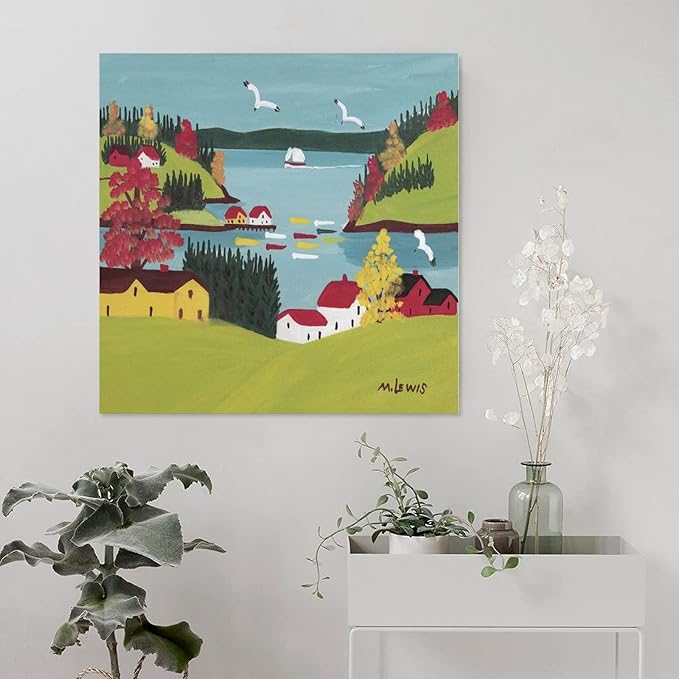 LADYIV Untitled By Maud Lewis Paintings Art Posters Canvas Wall Art Poster Decorative Bedroom Modern Home Print Picture Artworks Posters 12x12inch(30x30cm)