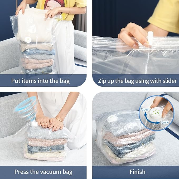 1 PACK Cube Vacuum Storage Bags,Jumbo Cube (31.4 * 39.3 * 14.9 Inch), Extra Large Vacuum Seal Bags for Clothing, Comforters, Blankets, Bedding, Closet Organization Space Saving