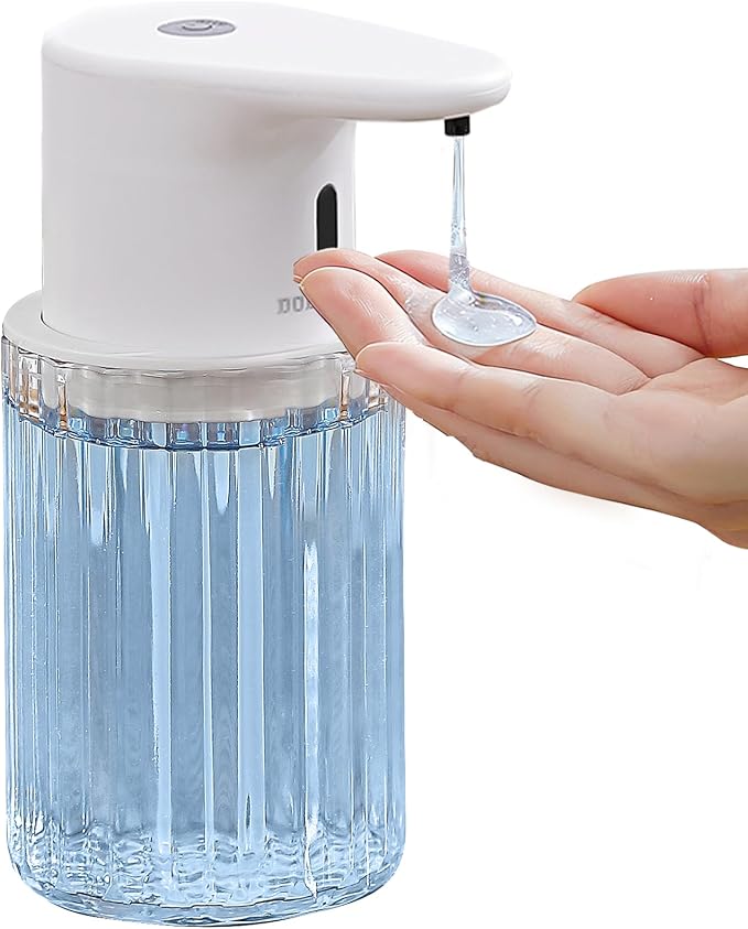 Automatic Soap Dispenser Touchless, USB Rechargeable for Kitchen & Bathroom | Hands Free Infrared Sensor, 3 Adjustable Soap Levels, IPX7 Waterproof, 10oz/300ML, for Hand Soap, Dish Soap&Lotion