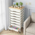 Rolling Storage Cart 8 Drawers Utility Organizer with Wheels