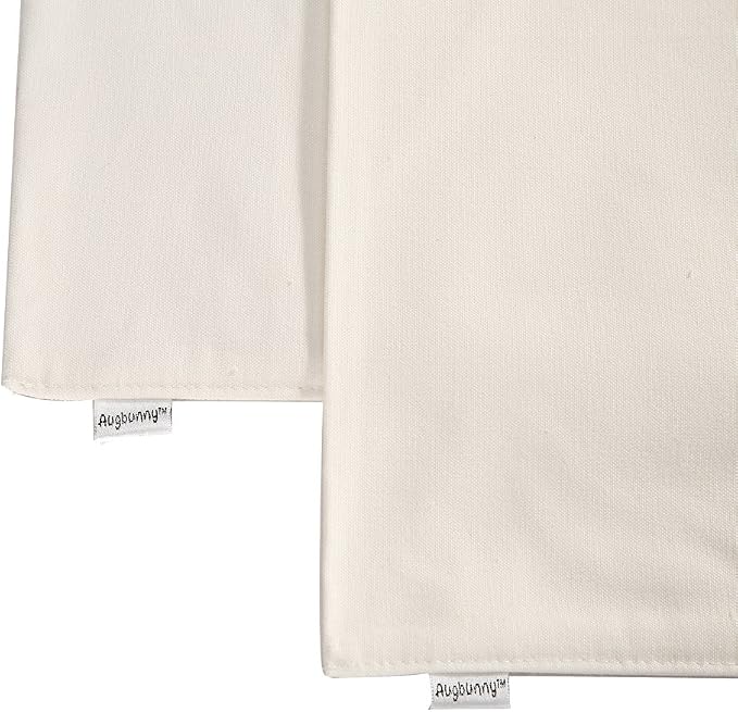 100% Cotton Canvas Travel Laundry Bag, 2-Pack