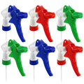 Spray Bottle Nozzle Replacement 12 Pcs, 8-32oz Bottles (Multicolor) | Replacement Trigger Sprayer Heads for Bottles; Fits 28-400 Thread, Trim-to-Fit Tube; for Cleaning, Garden & Pet Carefor