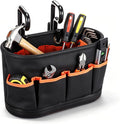 Hard Tool Bucket with 2 Hooks, Drain holes, 10 Pockets(1 Pcs)