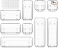 ValueMax 9 PCS Clear Plastic Drawer Organizers Set with Non-Slip Pads, 3 Sizes Desk Drawer Organizer for Vanity, Kitchen, Bathroom and Office