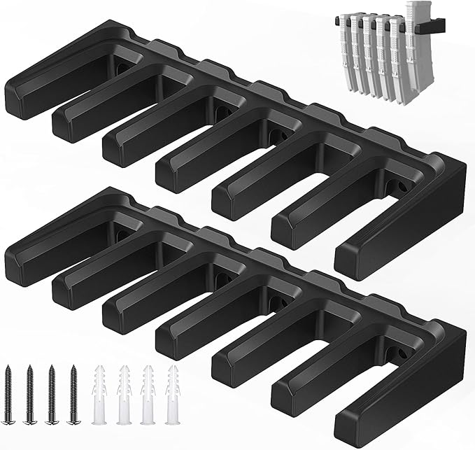 Aoanoko PMAG Rack Wall Mount,Mag Holder|AR Magazine Hodler|Wall Mount Display Mag Storage,Home Magazine Storage Rack,Mag Rack for Gun Safe,Locker,Cabinet,Wall