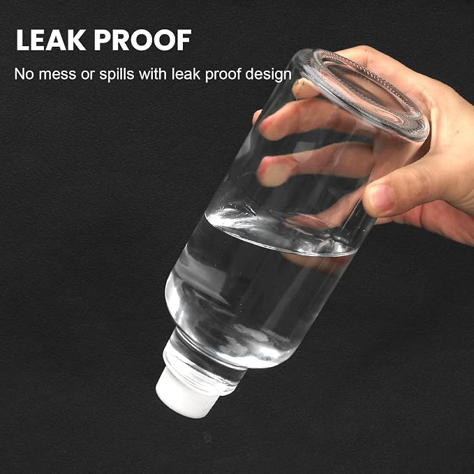 16.9oz Glass Spray Bottles 2 Pack,Mist/Stream Spraying | Adjustable Refillable Containers for Hair Care, Cleaning Solutions, Plants, Essential Oils