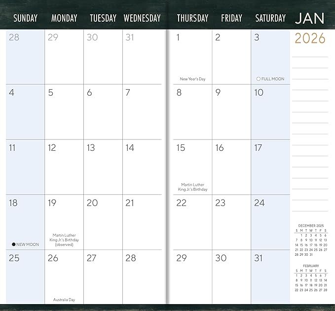 Words to Live by 2026 Pocket Planner, 2-Year-Plus Monthly Calendar Planner (24-Month): January 2026 – December 2027, Purse Size 6.5" x 3.5", Primitives by Kathy