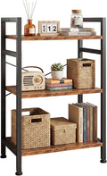 DUMOS 3 Tiers Open Bookshelf, Classic Freestanding Tall Display Shelf, Multifunctional Storage Organizer Rack for Living Room Home Office, Sturdy Bookcase for CDs/Books/Movies, Brown | Multifunctional Storage Organizer Rack for Living Room Home Office,...