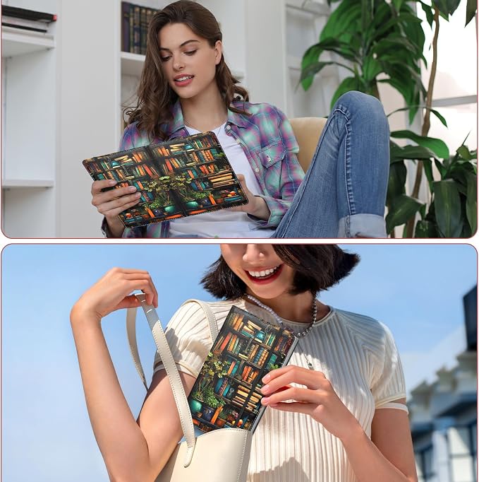 Floral Business Card Book Holder Organizer for Women, 240 Card Capacity, Stylish Name Card and Credit Card Holder for Professionals (Bookshelf)