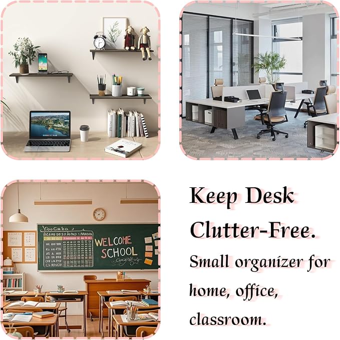 Small Drawer Organizer for Desk, 7.1" x 3.8" x 4.6" Mini Desktop Drawer Organizer with 9 Clear Drawers, Compact Craft & Office Supplies Organizer for Home School (Pink)