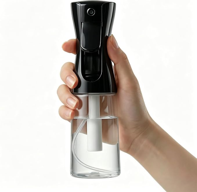 Continuous Spray Bottle 6.8oz / 200ml, Fine Mist Water Spray Bottle for Hair, Plants, Pets, Mister Spray Bottles for Cleaning, Barber, Salons