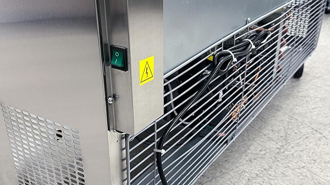 Commercial Undercounter Freezer, ETL 3 Doors, Stainless Steel, 115V/60HZ Restaurant 0°F to -8°F, 72" W 19 Cu. Ft.