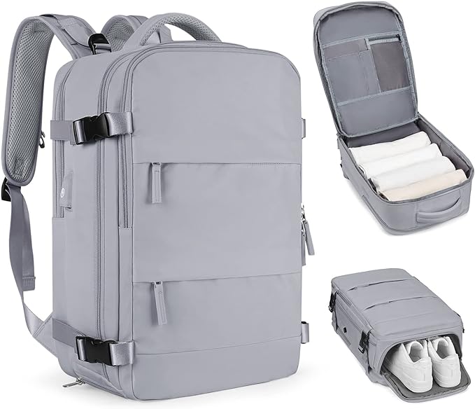 coofay Personal Item Travel Backpack For Women Men Airline Approved Carry On Backpack Flight Approved Waterproof Sports Luggage Backpack Casual Daypack Small Hiking Backpack