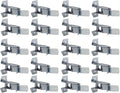 Heavy Duty Metal Gaint Spring Grip Clamp Tool Hanger Wall Orgainzer for Garage Closet Brooms and Mops Wall Mount Holder (Pack of 20)