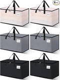 NATURELUX Heavy Duty Moving Bags - Extra Large Packing Bags and Storage Totes, Collapsible and Foldable Option for Moving and Storage, Multicolored, 93 L - 6 Pack