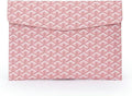 Designer A4 Padfolio Document Organizer Sleeve – Fits A4 Paper, MacBook, iPad & Tablets – Magnetic Closure, Slim & Scratch-Resistant – Ideal for Office, School, Students & Professionals (Pink)