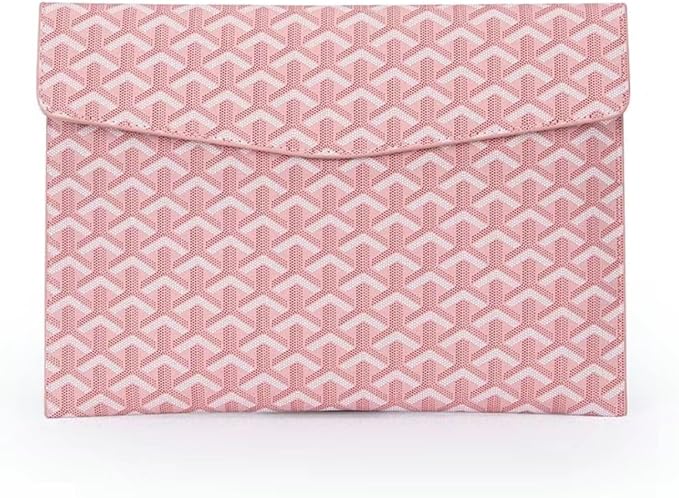 Designer A4 Padfolio Document Organizer Sleeve – Fits A4 Paper, MacBook, iPad & Tablets – Magnetic Closure, Slim & Scratch-Resistant – Ideal for Office, School, Students & Professionals (Pink)