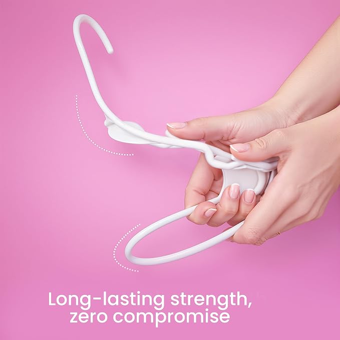 Utopia Home Plastic Hangers 20 Pack – Space Saving Clothes Hanger White | Durable & strong | Closet organizer & storage | Ideal for apartments, dorms & stocking stuffers