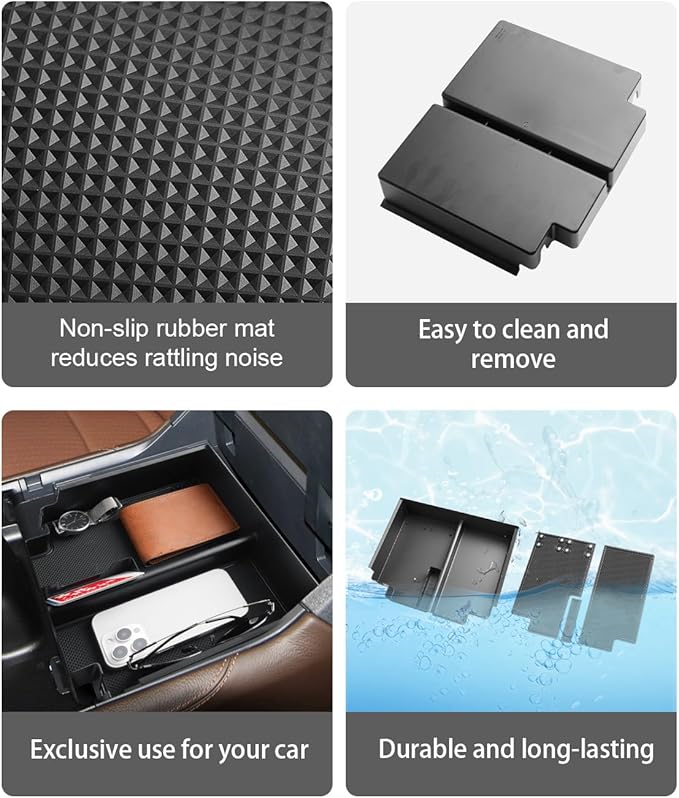 CDEFG for 2025 2026 Ford Expedition Center Console Organizer for 2025 2026 Ford Expedition Accessories Middle Console Organizer 2025 2026 Expedition Armrest Storage Box