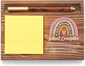 School Counselor Sticky Note Holder, Appreciation Thank You Gift for Psychologist Therapist, Back to School Guidance Gift for Counseling Self-Stick Note Pad Holders TZP61