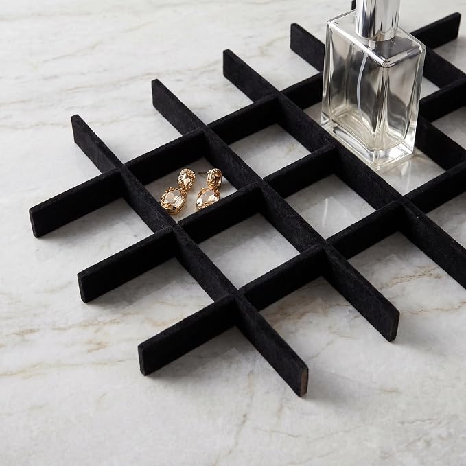 BESPORTBLE Jewelry Tray Organizer Divider Jewelry Tray Inserts for Boxes and Showcases Diy Adjustable Divider for Display Storage Trays Soft Lining Strip for Organizing Pieces 13.18 X 0.78 X 0.19 in