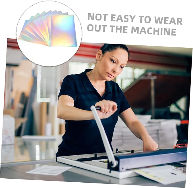 Lurrose 20pcs Self-Adhesive Printable Stickers for High-Resolution Labeling for Home Office Supermarkets