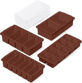 Silicone Freezer Trays with Lid (4-Pack), 1-Cup, 2-Cup, 1/2-Cup & 2-Tbsp Silicone Freezer Molds, Stackable Soup Freezer Meal Prep Containers,Ice Cube Tray for Making Sauce,Smoothies,Yogurt Bites