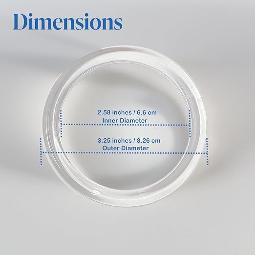 Clear Plastic Retail Scarf Rings - Round Fine Garment Hangers - 2.58" ID - 3.25" OD - 500 Pack