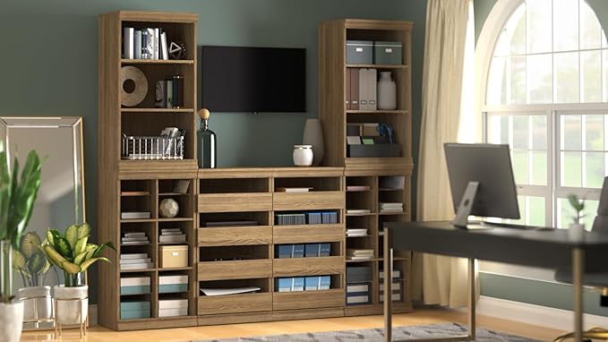ClosetMaid Modular Storage Stackable 12-Shelf Unit with Dividers, Sand