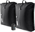 Travel Vacuum Bags with Pump–Electric Wireless Air Pump, Carry-on Size Vacuum bags for Travel, Double Layer for Luggage with IP67 Waterproof (2PC+Pump)