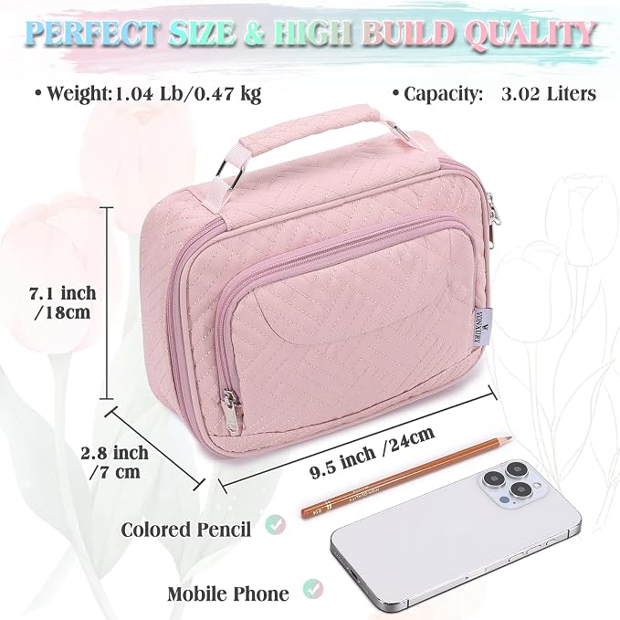 Large Pen Pencil Case,VONXURY High Capacity Art Colored Pencil Pouch Portable Stationery Organizer With 2 Detachable Layers 54 Slots Multiple Zipper Pockets for School Office College